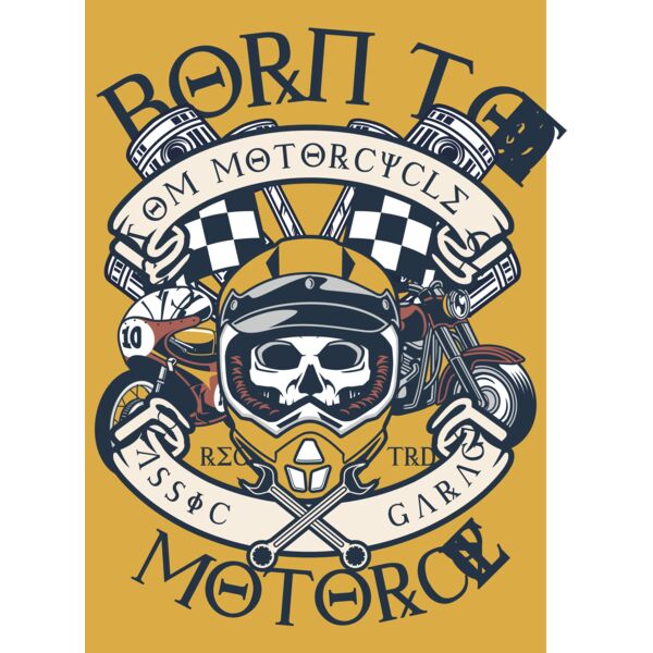Born To Ride Motorcycle Thumbnail