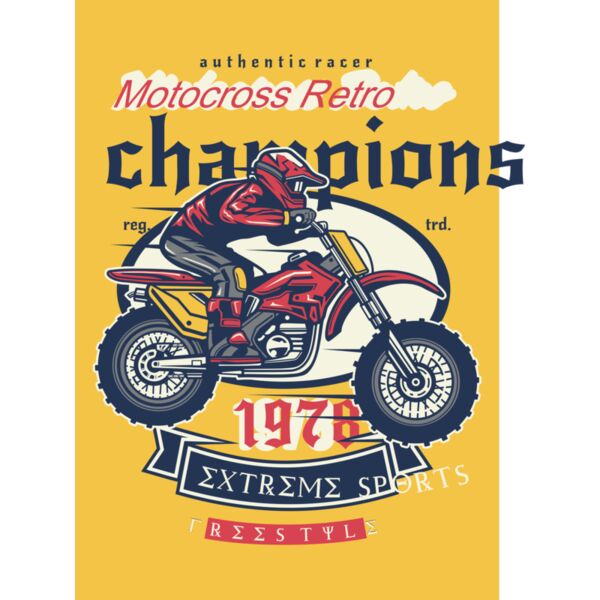 Motocross Retro Champion Thumbnail