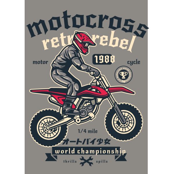 Motocross Retro Rebel Thumbnail